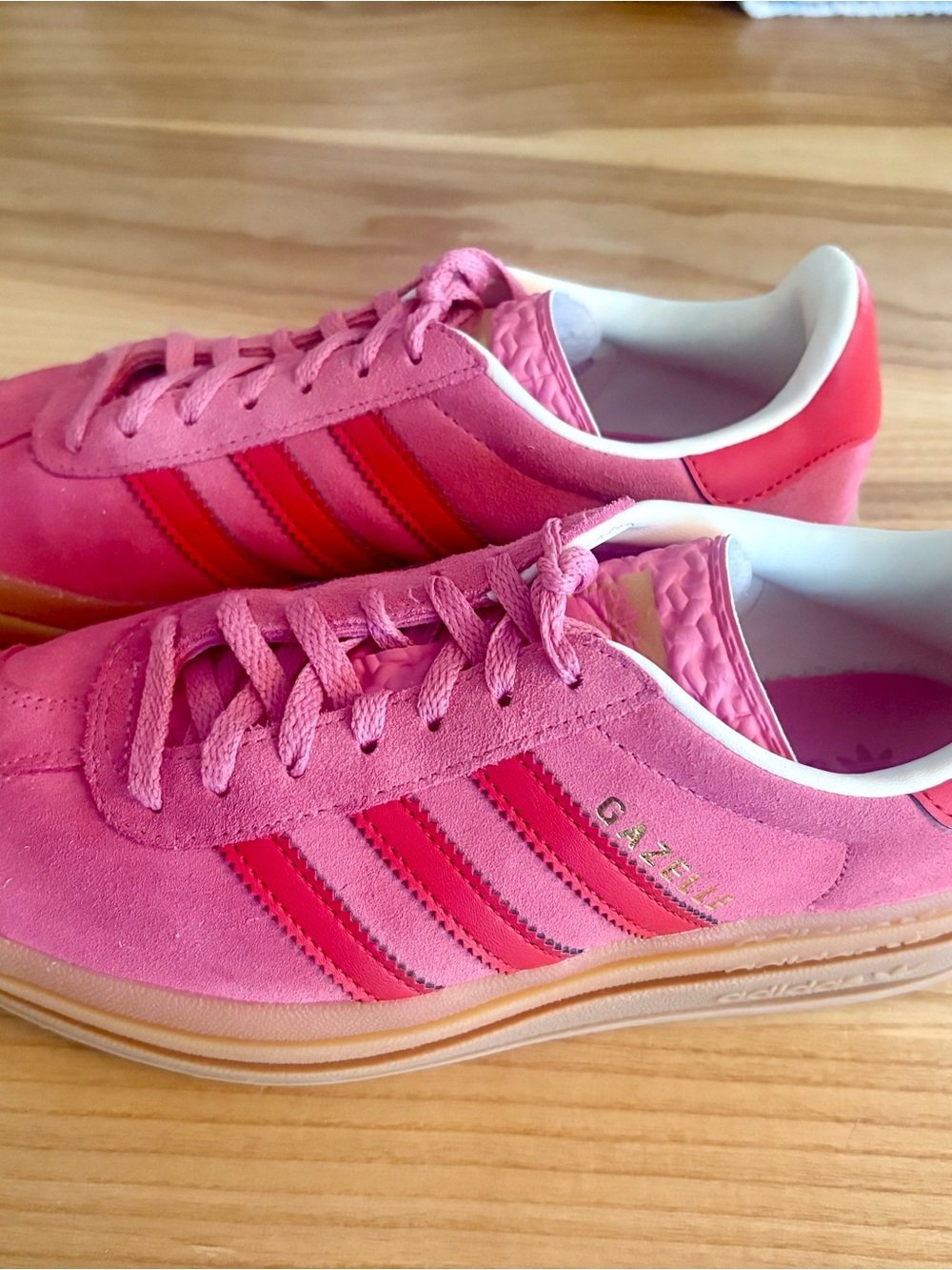 adidas Pink and Red Suede Sneakers men’s 5/womens 6.5